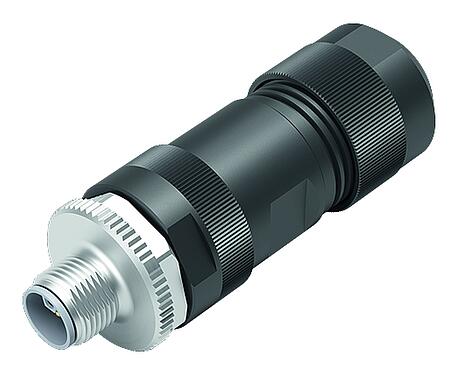 插图 99 0639 29 05 - M12 直头针头电缆连接器, 极数: 4+FE, 8.0-13.0mm, 非屏蔽, 螺钉接线, IP67, UL, M12x1.0