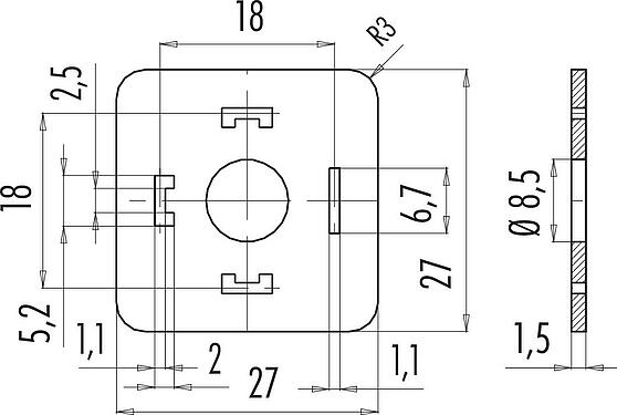 Scale drawing Seal