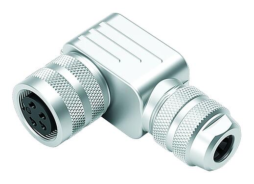 Illustration M16 Female angled connector, Contacts: 19 (19-a), 6.0-8.0 mm, shieldable, solder, IP67, UL 2238
