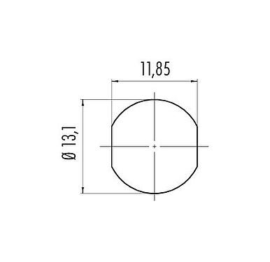 安装说明 09 0774 090 08 - 卡扣式 孔头法兰座, 极数: 8, 非屏蔽, THT, IP67