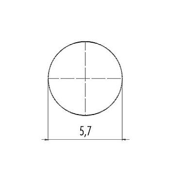 Assembly instructions / Panel cut-out M8 Male receptacle, Contacts: 4, unshielded, solder, IP65, Front mounting