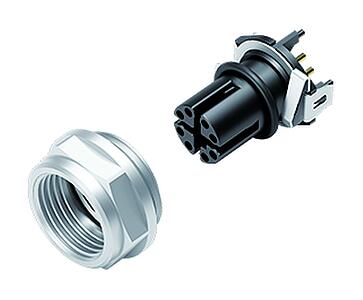 Automation Technology - Data Transmission--Female panel mount connector_876-X_4_EBD_SMT_schirm_Geh_9mm