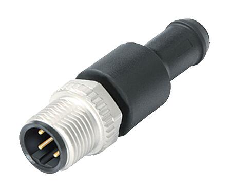 Illustration M12 Male terminating connector, Contacts: 4, unshielded, IP69K, Profibus, PUR