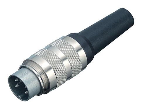 Illustration M16 Male cable connector, Contacts: 4 (04-a), 6.0-8.0 mm, shieldable, screw clamp, IP40