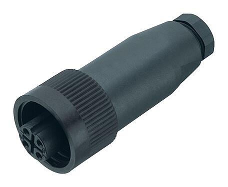 Illustration 99 0202 00 07 - RD24 Female cable connector, Contacts: 6+PE, 6.0-8.0 mm, unshielded, crimping (Crimp contacts must be ordered separately), IP67, PG 9