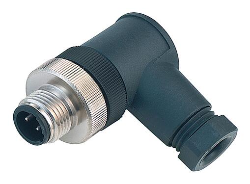 插图 99 2429 52 03 - 1/2 UNF 弯角针头电缆连接器, 极数: 2+PE, 6.0-8.0mm, 非屏蔽, 螺钉接线, IP67, UL