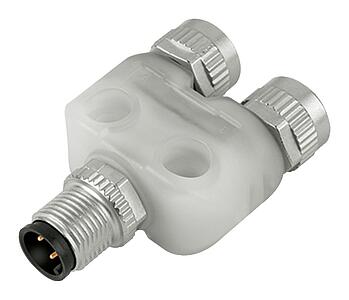 Automation Technology - Sensors and Actuators--Twin distributors, Y-distributor, male connector - 2 female connector_765_2fach_M12S_M12DD