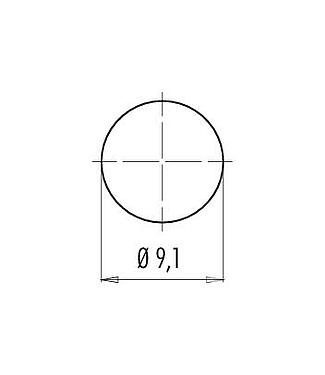 安装说明 09 0074 00 02 - M9 孔头法兰座, 极数: 2, 非屏蔽, 焊接, IP40