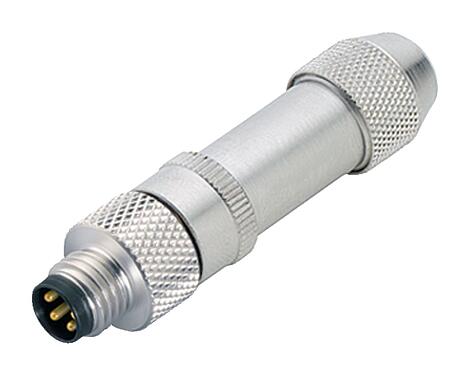 Illustration M8 Male cable connector, Contacts: 3, 2.0-3.5 mm, shieldable, solder, IP67