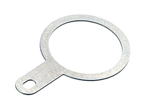 Illustration 04 0735 124 - M12-A/B/D/K/K/L/S/T/US/X - Shielding plate for flange connectors, screwable from rear, M16x1.5; 713/715/763/766/813/814/815/825/866/876 series