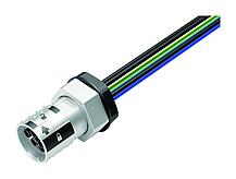 电源连接器--孔头法兰座_615_4_FD_schirm_Li