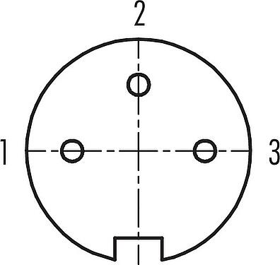 联系安排 (外掛程式側) M16 直头孔头电缆连接器, 极数: 3 (03-a), 6.0-8.0mm, 非屏蔽, 焊接, IP40