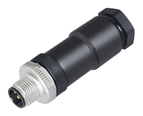 Illustration 99 0429 19 04 - M12 Male cable connector, Contacts: 4, 8.0-10.0 mm, unshielded, screw clamp, IP67, UL, VDE, PG 11, for the power supply