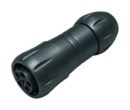 插图 99 6494 000 05 - 卡扣式 直头孔头电缆连接器, 极数: 4+PE, 非屏蔽, 螺钉接线, IP67, UL 2238 (准备中)