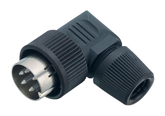 3D View 99 0645 72 08 - Male angled connector, Contacts: 8, 6.0-8.0 mm, unshielded, solder, IP40