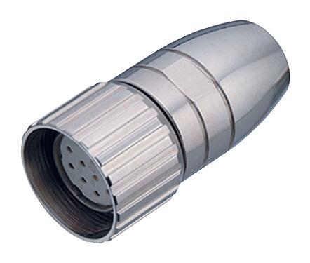 插图 99 4644 00 19 - M23 直头孔头电缆连接器, 极数: 19, 6.0-10.0mm, 可接屏蔽, 焊接(必须单独订购带密封圈的接地套管）, IP67