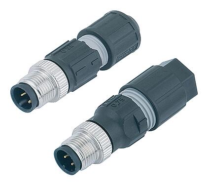 Illustration M12 Male cable connector, Contacts: 4, 4.0-8.0 mm, unshielded, IDC, IP67