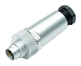 M9 Male cable connector, Contacts: 5, 3.5-5.0 mm, shieldable, solder, IP67, with shielding cuff