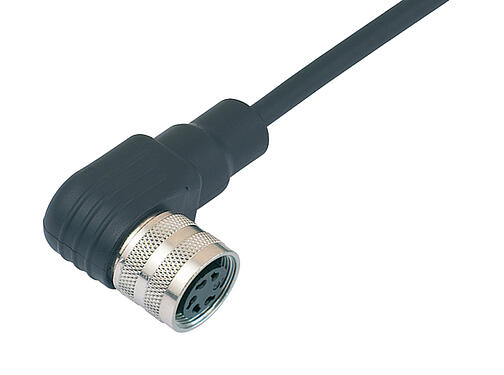 3D视图 79 6230 200 12 - M16 弯角孔头电缆连接器, 极数: 12 (12-a), 非屏蔽, 预铸电缆, IP67, PUR, 黑色, 12x0.25mm², 2m