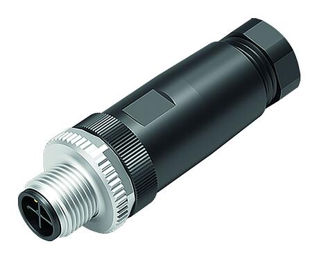 插图 99 0685 32 03 - M12 直头针头电缆连接器, 极数: 2+PE, 6.0-8.0mm, 非屏蔽, 螺钉接线, IP67, UL