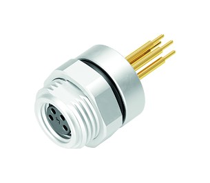 Automation Technology - Sensors and Actuators--Female panel mount connector_718_4_FD_RWM_tl_4pol_9,5