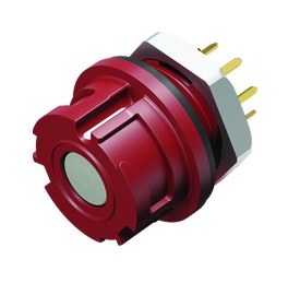 Connectors for medical applications--Female panel mount connector_770_2_FD_tl_white_red